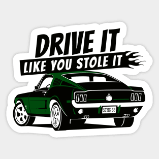 Fastback (green) Sticker